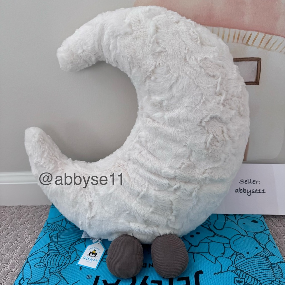 Jellycat Huge Amuseables Moon Plush Toy NWT 100% Authentic With Dust Bag A1MOON - Picture 4 of 5